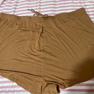 SKIMS Drawstring Ultrasoft pajama shorts in size 4X in Sienna NWT 3 available